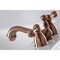 Kingston Brass KS395ALAC Restoration Mini-Widespread Bathroom Faucet, Antique Copper KS395ALAC - alternate 4
